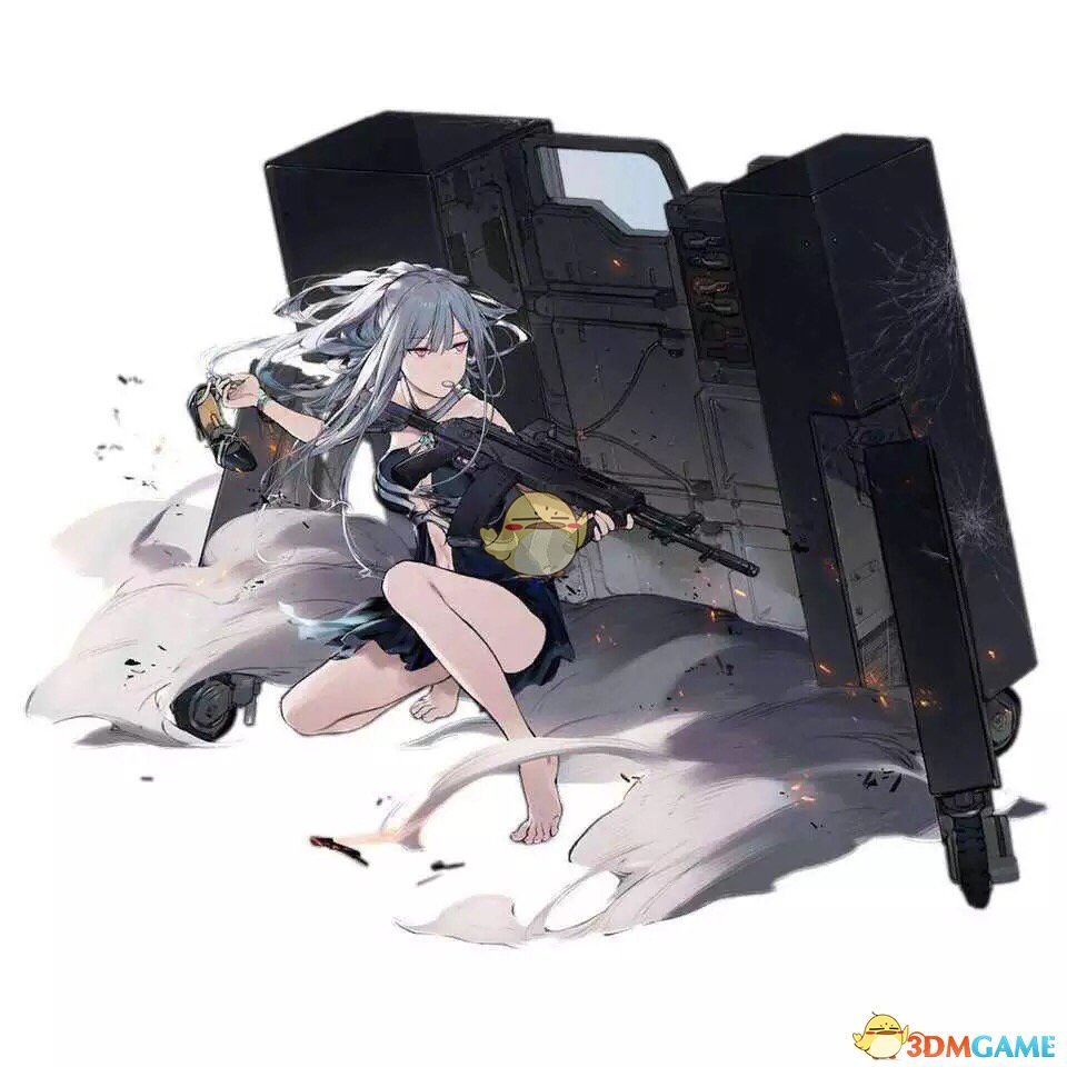 《少女前线》熏风轮舞曲AK-12“寂静苍蓝”皮肤欣赏
