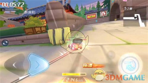 《跑跑卡丁车手游》L2地图城镇万里长城跑法