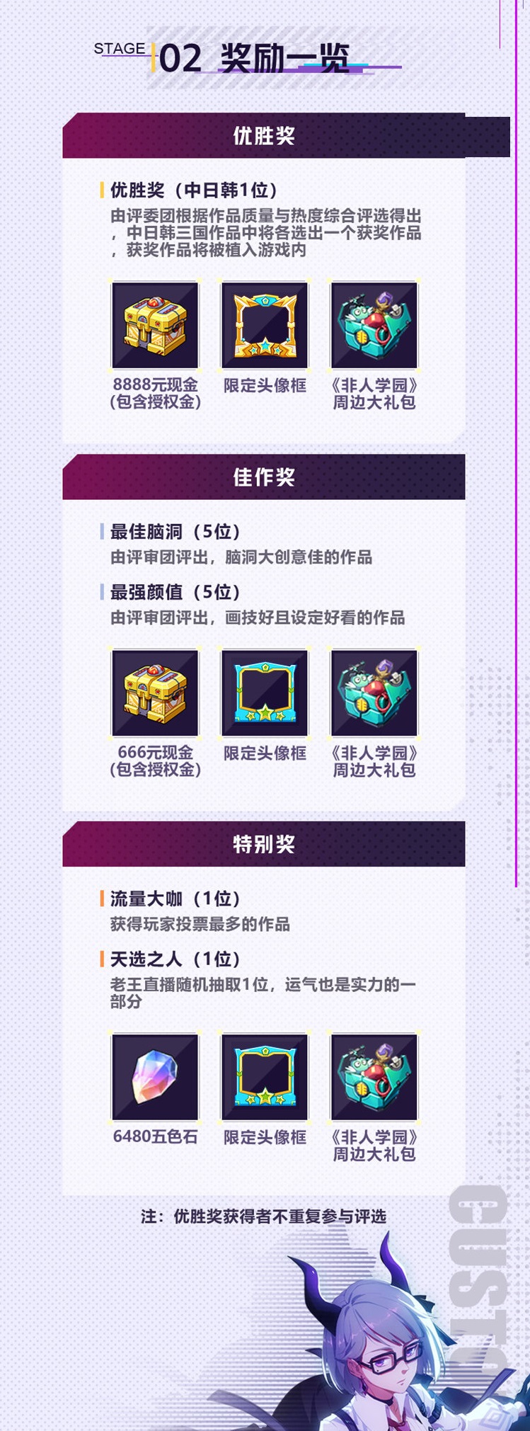 由你来设计 《非人学园》周年庆典同人大赏正式开启