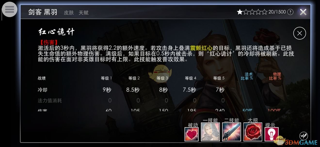 《虚荣》剑客黑羽攻略