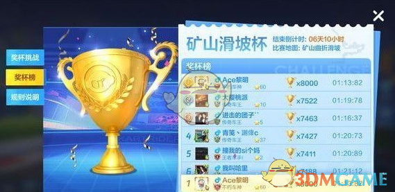 《跑跑卡丁车手游》矿山曲折滑坡玩法攻略