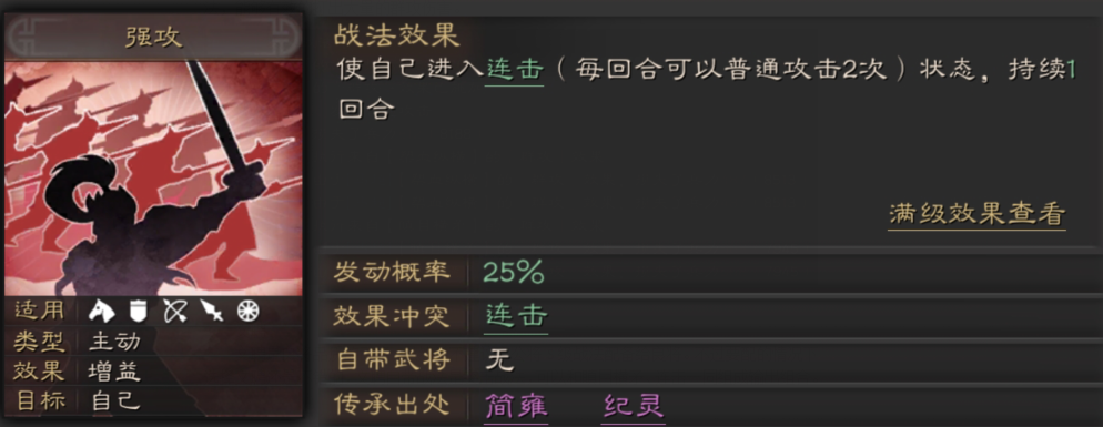 《三国志战略版》瞋目横矛