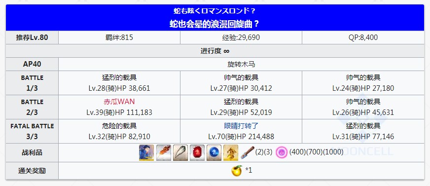 《FGO》万圣节四期神秘之国复刻自由关卡free大全