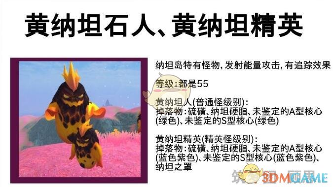《创造与魔法》纳坦怪物及掉落汇总