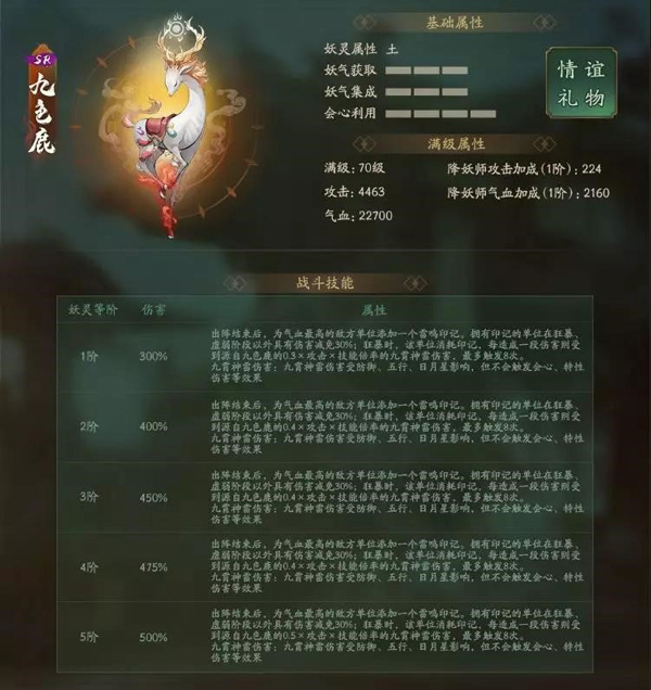 一生只饮白云泉 《神都夜行录》全新SR妖灵“九色鹿”解析