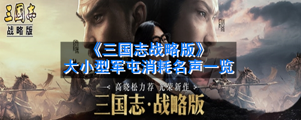 《三国志战略版》大小型军屯消耗名声一览