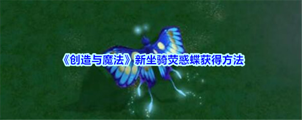 《创造与魔法》新坐骑荧惑蝶获得方法