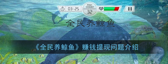 《全民养鲸鱼》赚钱提现问题介绍