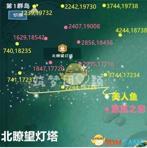 《创造与魔法》氤氲之息最新分布图