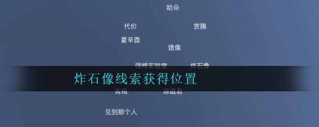 《孙美琪疑案：陈庭君》三级线索——炸石像