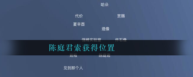 《孙美琪疑案：陈庭君》三级线索——陈庭君