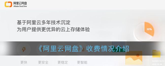 《阿里云网盘》收费情况介绍