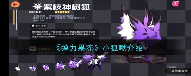 《弹力果冻》小狐啾宠物图鉴