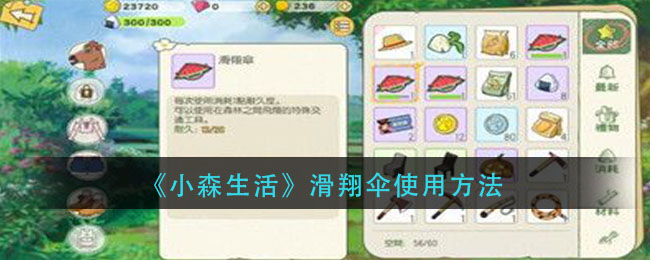 《小森生活》滑翔伞使用方法