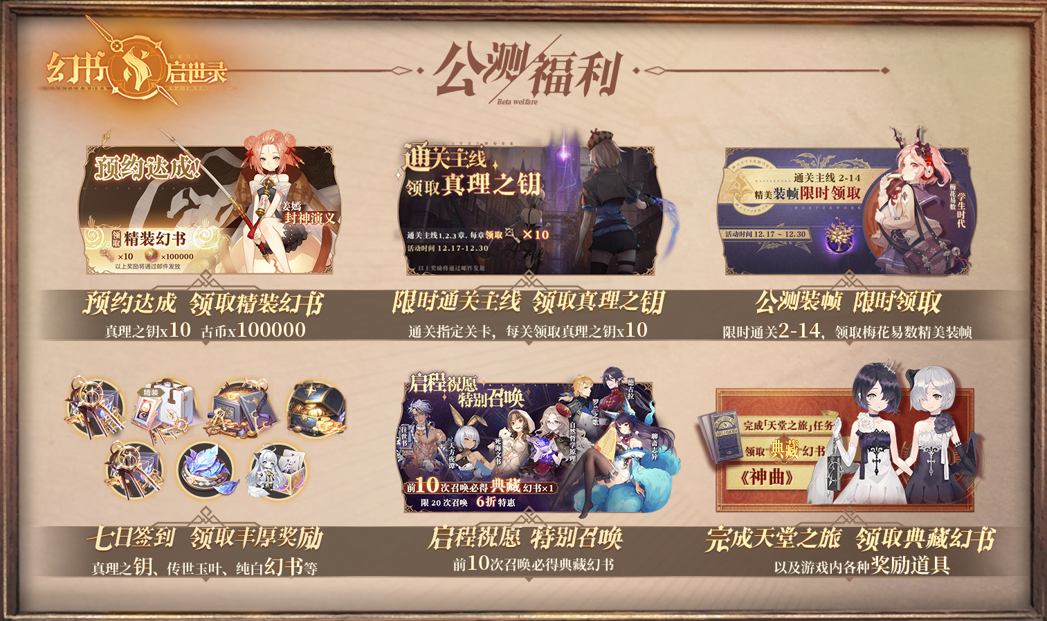 《幻书启世录》全平台公测今日开启！书化人形，重塑文明！