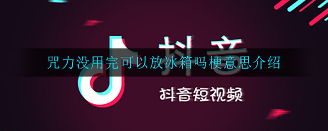 咒力没用完可以放冰箱吗是什么梗