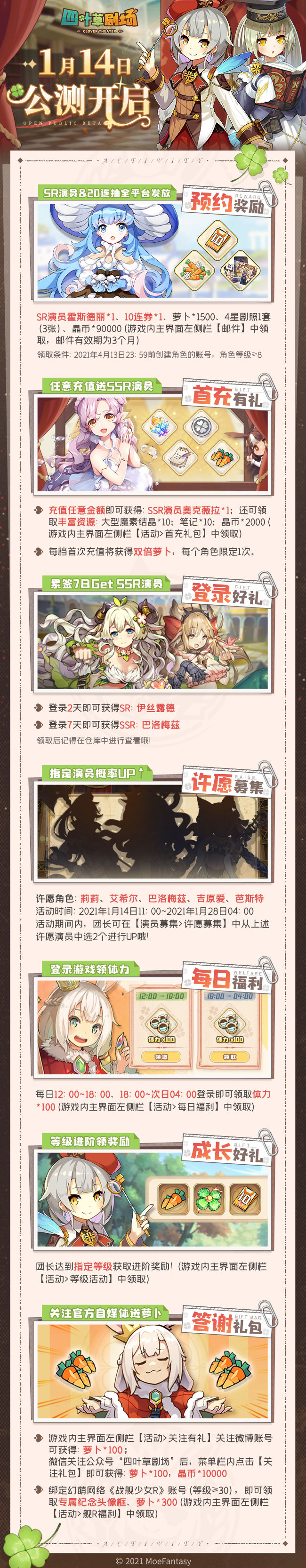 《四叶草剧场》公演活动内容介绍