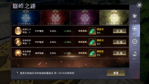 《新神魔大陆》巅峰之路潜能加点攻略