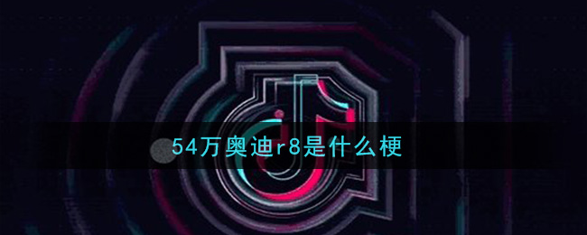 54万奥迪r8是什么梗