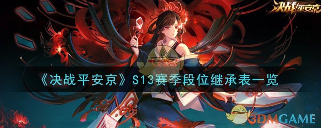 《决战平安京》S13赛季段位继承表一览
