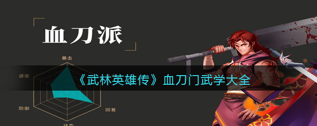 《武林英雄传》血刀门武学大全