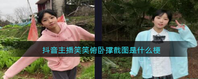 抖音主播笑笑俯卧撑截图是什么梗