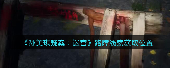 《孙美琪疑案：迷宫》五级线索——路障