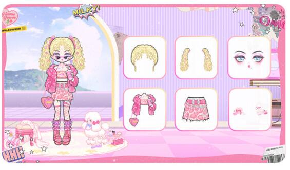 《装扮少女》金发粉装套装获取方法