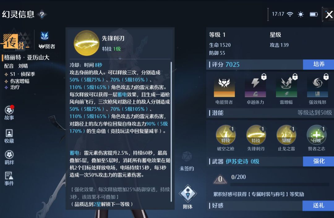 《诺亚之心》格丽特亚历山大技能强度一览