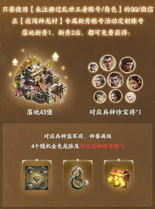 盛世等龙来！《乱世王者》资料片“龙腾盛世”正式上线