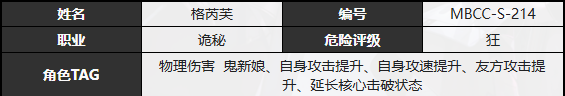 《无期迷途》格芮芙技能介绍