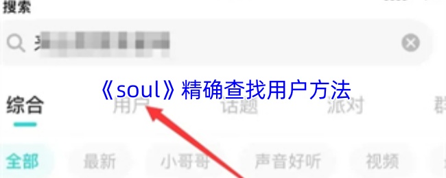 《soul》精确查找用户方法