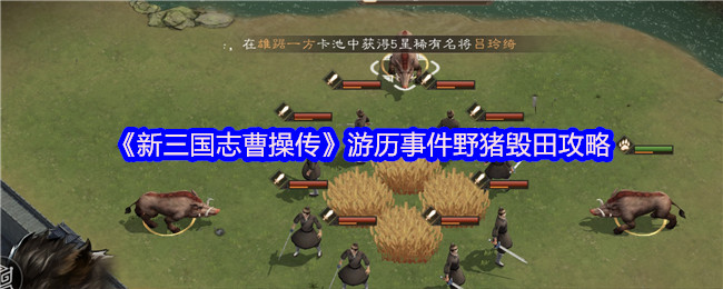 《新三国志曹操传》游历事件野猪毁田攻略