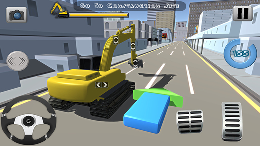 重型挖掘机起重机模拟器手游app截图