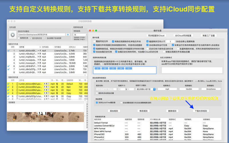 闪电视频转换器手机软件app截图