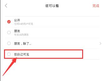 《in相机》仅自己可见设置方法说明介绍