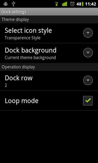 透明快捷条GO桌面EX手机软件app截图
