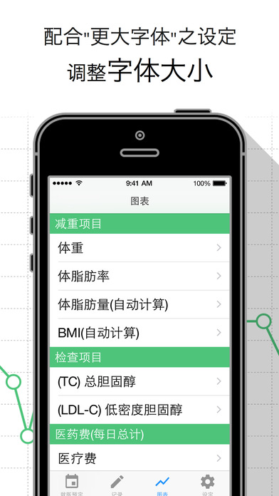 血液检查图表手机软件app截图
