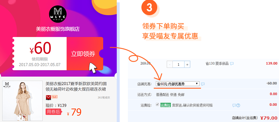 《惠喵》找优惠券技巧规则说明介绍