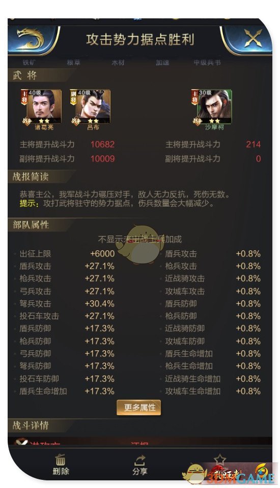 《乱世王者》十二级势力据点打法介绍