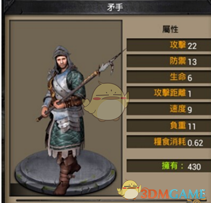 《列王的纷争》三阶矛手属性介绍