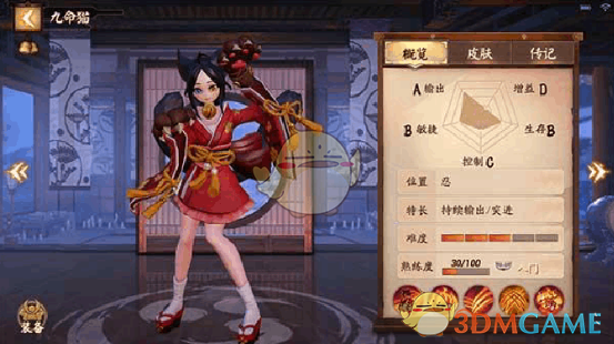 《决战平安京》式神九命猫图鉴介绍