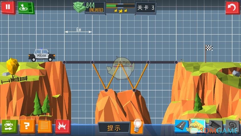《建桥专家》第3关攻略