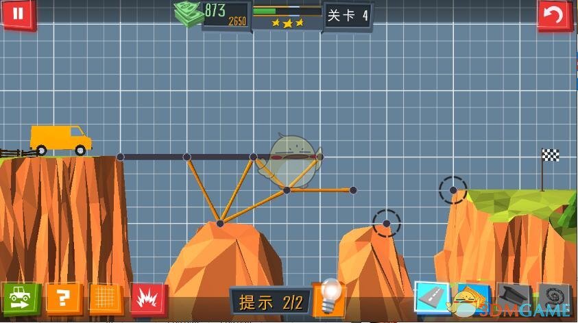 《建桥专家》第4关攻略
