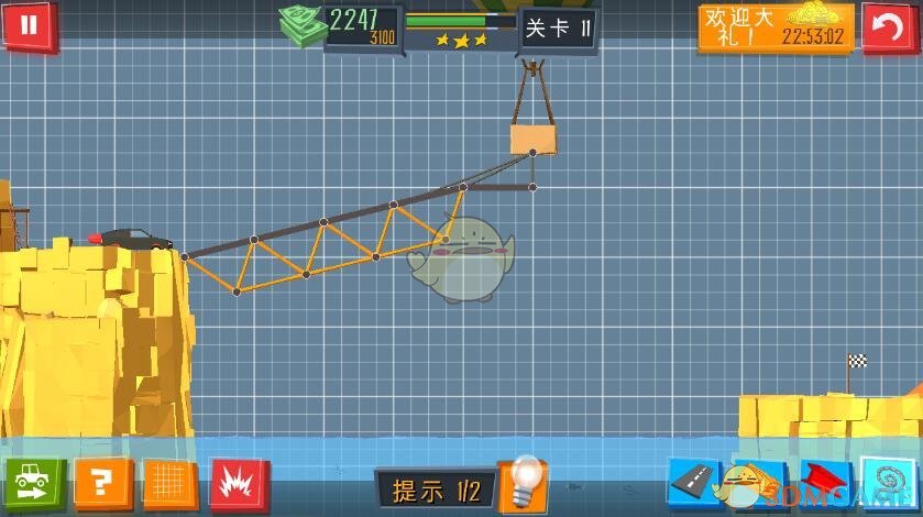 《建桥专家》第11关攻略