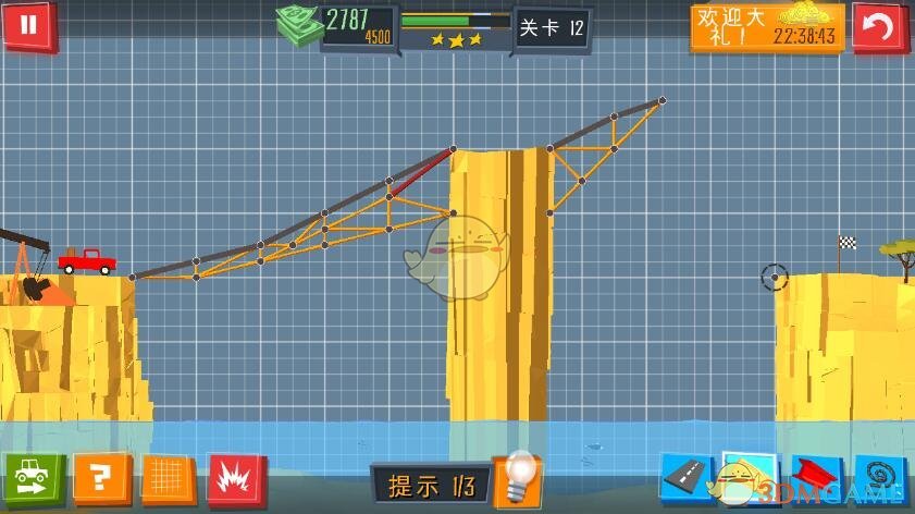 《建桥专家》第12关攻略