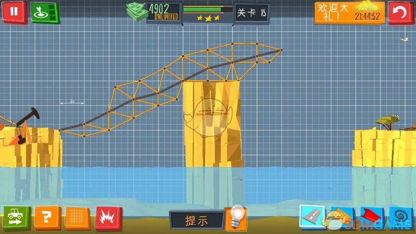 《建桥专家》第15关攻略