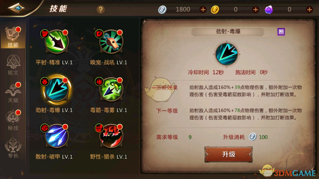 《我叫MT4》游侠技能天赋介绍