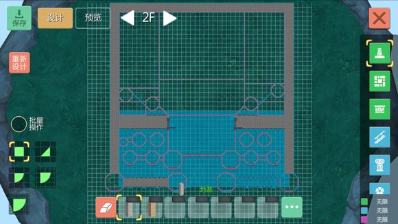 创造与魔法蓝顶城堡平面设计图 蓝顶城堡建筑设计图纸 