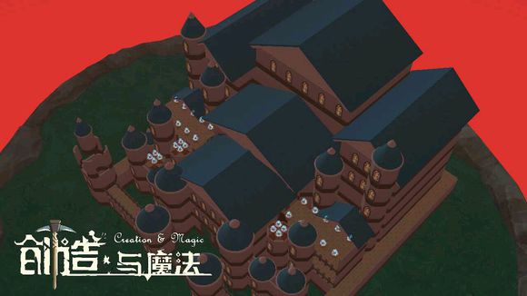 创造与魔法蓝顶城堡平面设计图 蓝顶城堡建筑设计图纸 